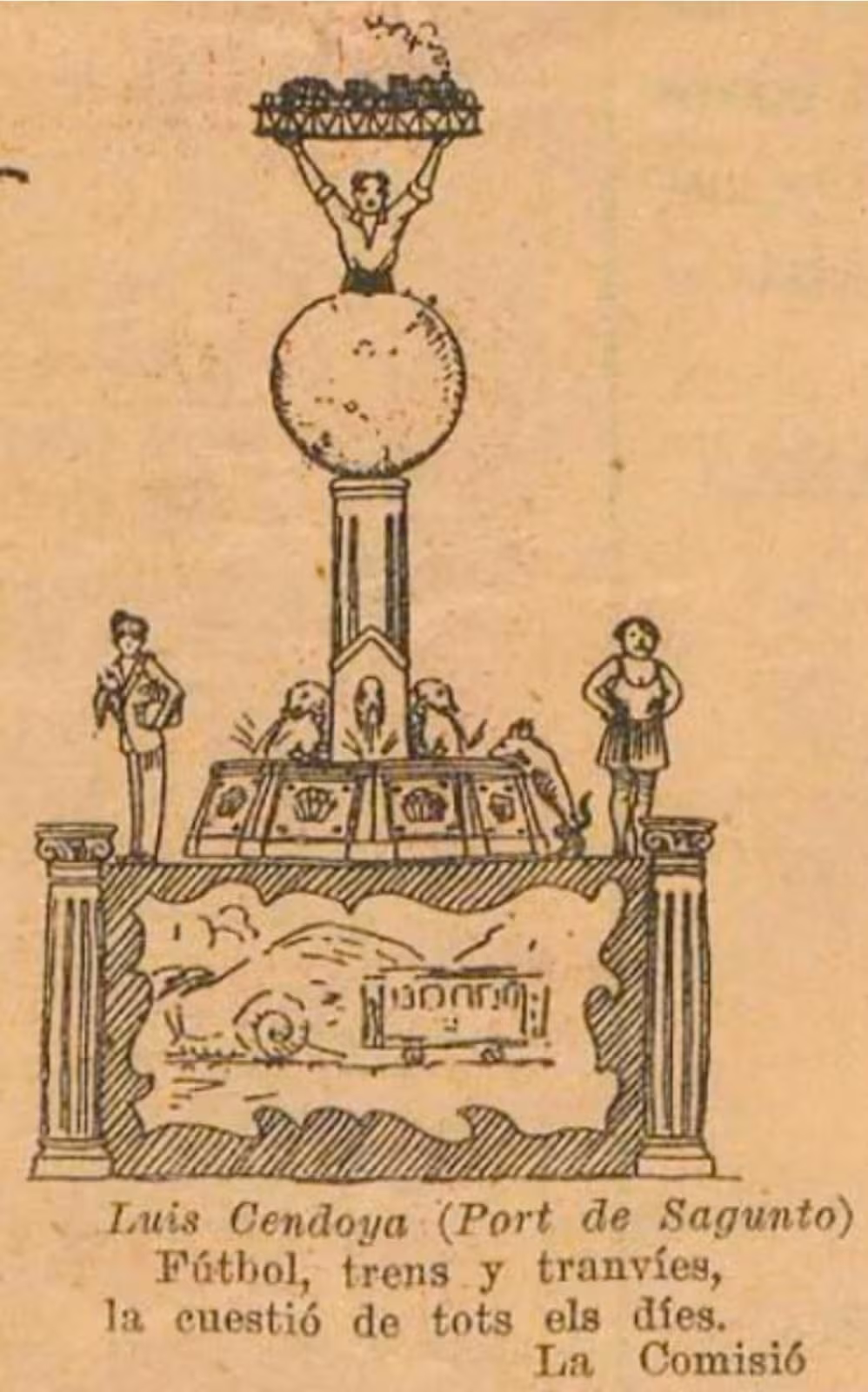 Boceto Falla Luis Cendoya 1929