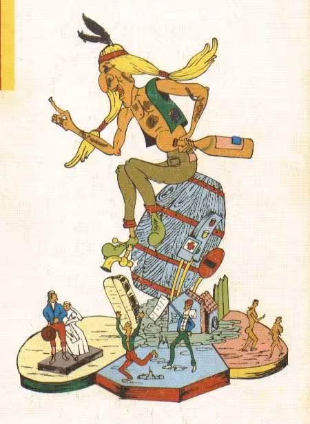 Boceto Falla Luis Cendoya 1983