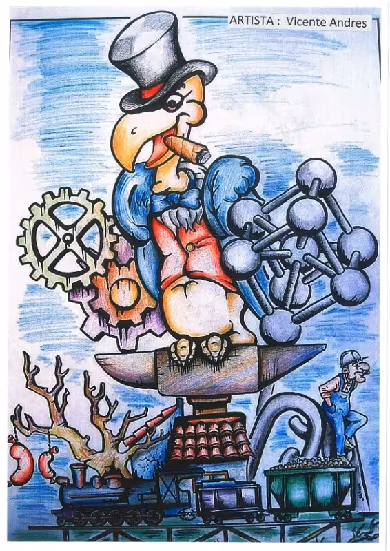 Boceto Falla Luis Cendoya 2017 - Ja podem treballa, ja